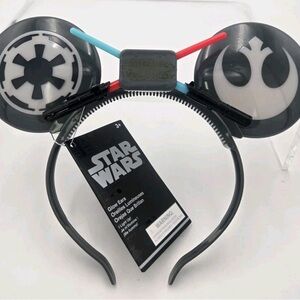 Disney Parks Star Wars Lightsaber Light-Up Glow Mickey Mouse Ear Headband